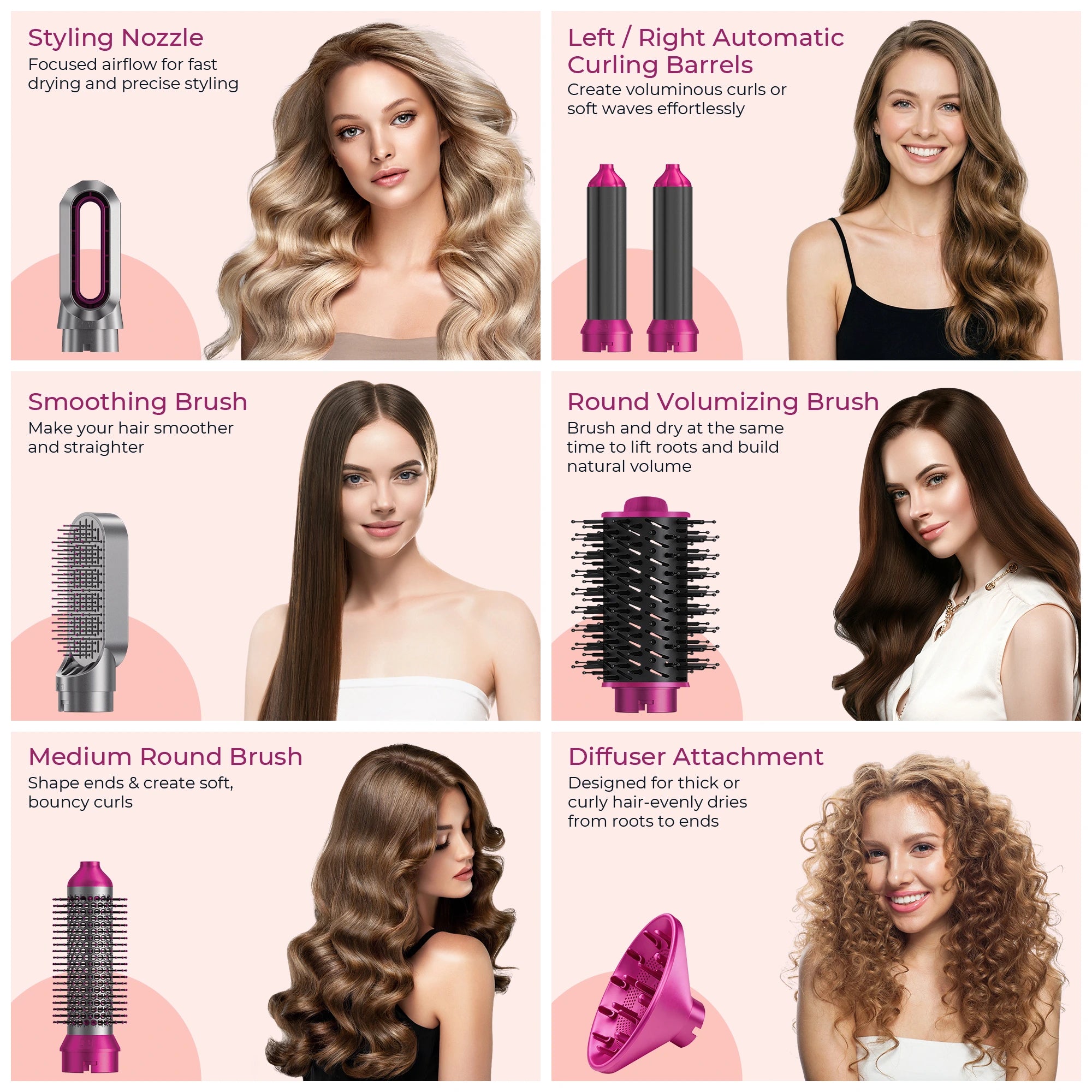 7 in 1 Hair Dryer Brush