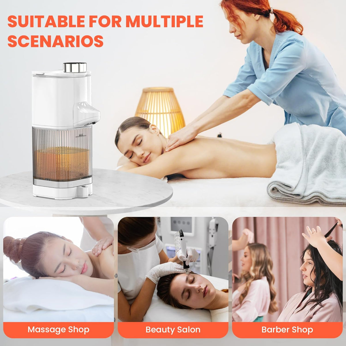 TASALON Automatic Massage Oil Warmer Heater Touchless