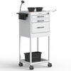 TASALON Metal Lockable Salon Cart with Wheels