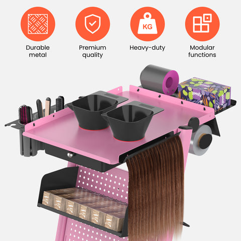 TASALON Premium Multifunctional Rolling Workstation Table
