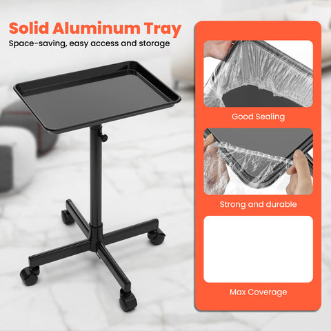 TASALON Adjustable Salon Tray with 10 Plastic Films