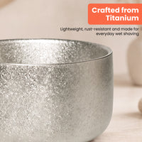 TASALON Titanium Shaving Bowl with Brush