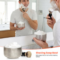 TASALON Titanium Shaving Bowl with Brush