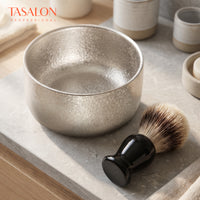 TASALON Titanium Shaving Bowl with Brush