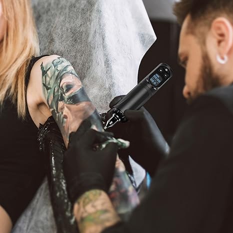 TATOMATE 2600mAh Wireless Tattoo Gun Machine with LED Display