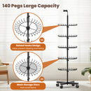 Professional Hair Rack for Braiding with Storage Trays & Phone Holder