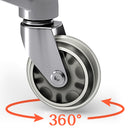 ST-001B-DX & ST-003B-DFX Salon Saddle Stool Rolling Wheel