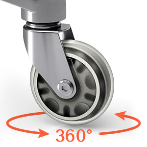 ST-001B-DX & ST-003B-DFX Salon Saddle Stool Rolling Wheel