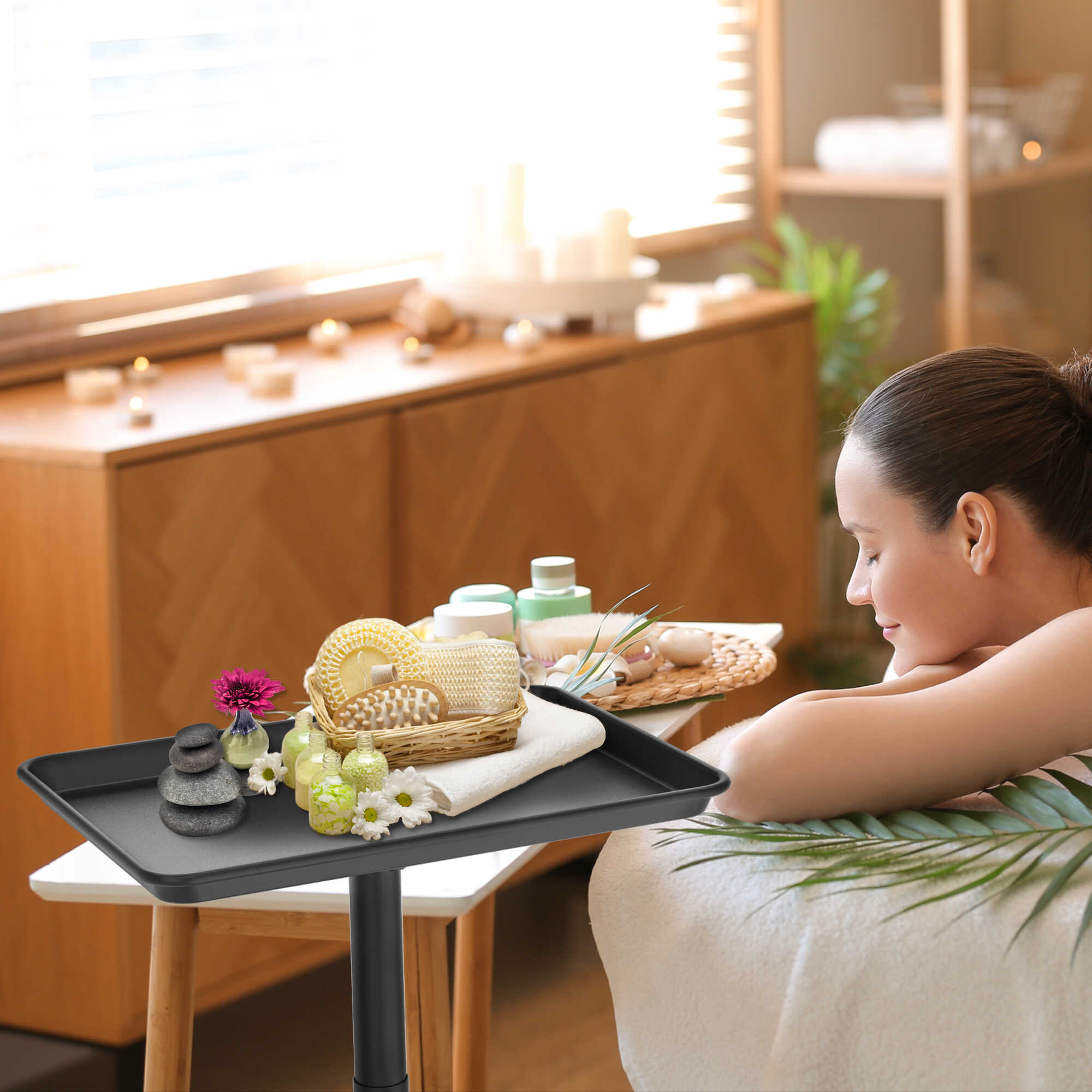 TASALON Rolling Salon Tray