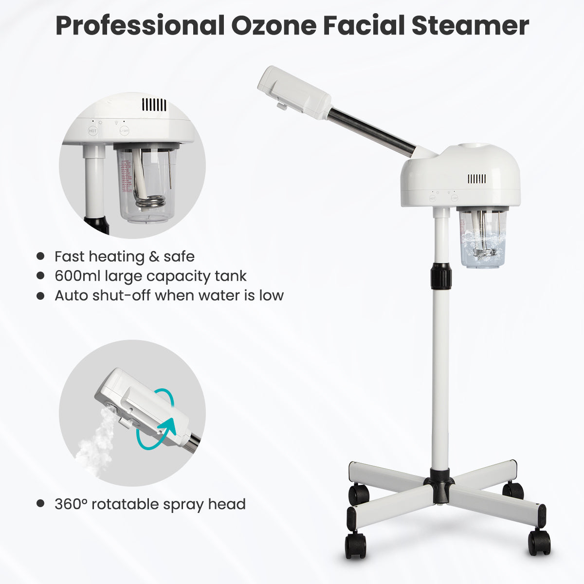 TASALON Professional Facial Steamer with Ozone & Hot Mist