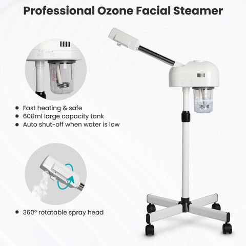 TASALON Professional Facial Steamer with Ozone & Hot Mist
