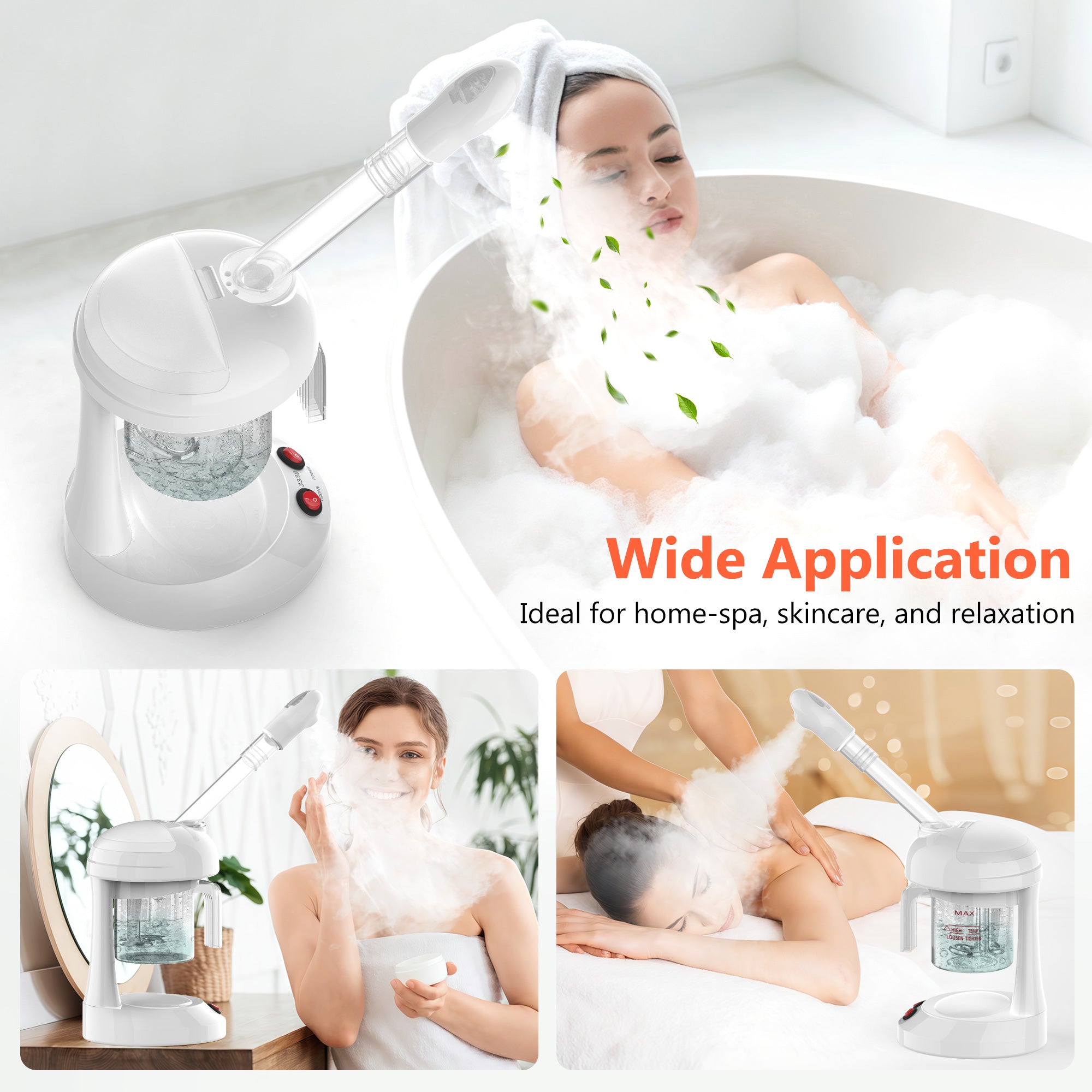 ETBELLA FACIAL STEAMER ST-1 ホワイト TASALON Tabletop Facial Steamer
