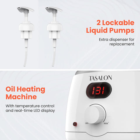 TASALON Massage Oil Warmer Electric Bottle Heater