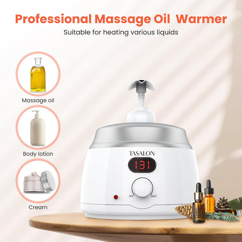 TASALON Massage Oil Warmer Electric Bottle Heater