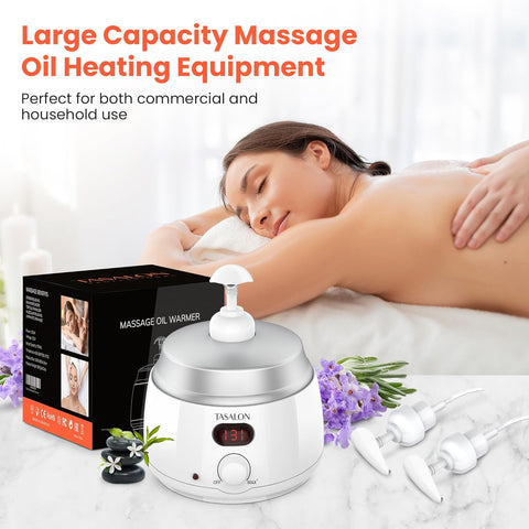 TASALON Massage Oil Warmer Electric Bottle Heater