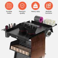 TASALON Premium Multifunctional Rolling Salon Tray
