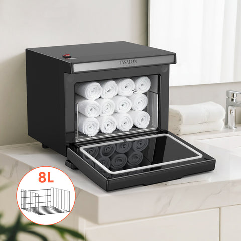 TASALON 8L Towel Warmer Cabinet-Black
