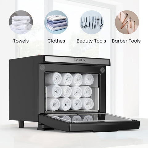 TASALON 8L Towel Warmer Cabinet-Black