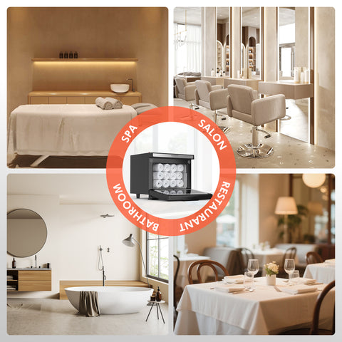 TASALON 8L Towel Warmer Cabinet-Black