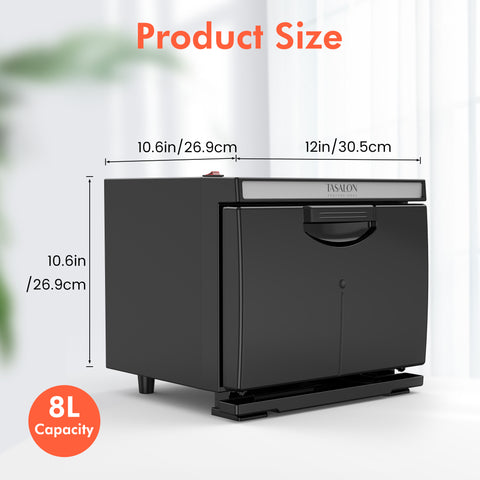 TASALON 8L Towel Warmer Cabinet-Black