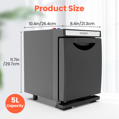 TASALON 5L Hot Towel Warmer Cabinet-Black