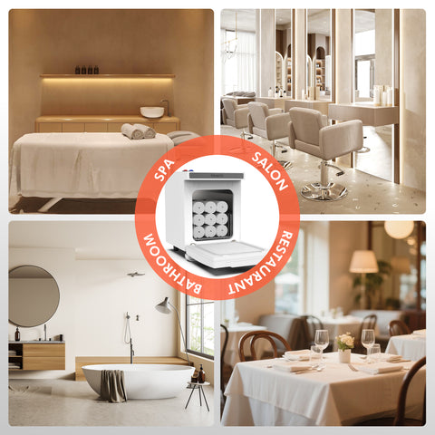 TASALON 5L Hot Towel Warmer Cabinet-White