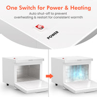 TASALON 8L Towel Warmer Cabinet-White