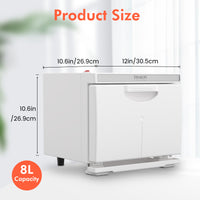 TASALON 8L Towel Warmer Cabinet-White