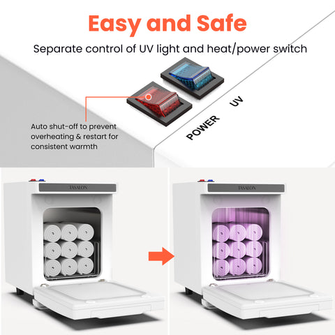 TASALON 5L Hot Towel Warmer Cabinet-White