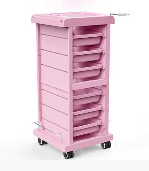 TASALON Upgrade Smooth Rolling Cart-Pink