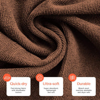 TASALON Microfiber Hair Towel – 10 Pack