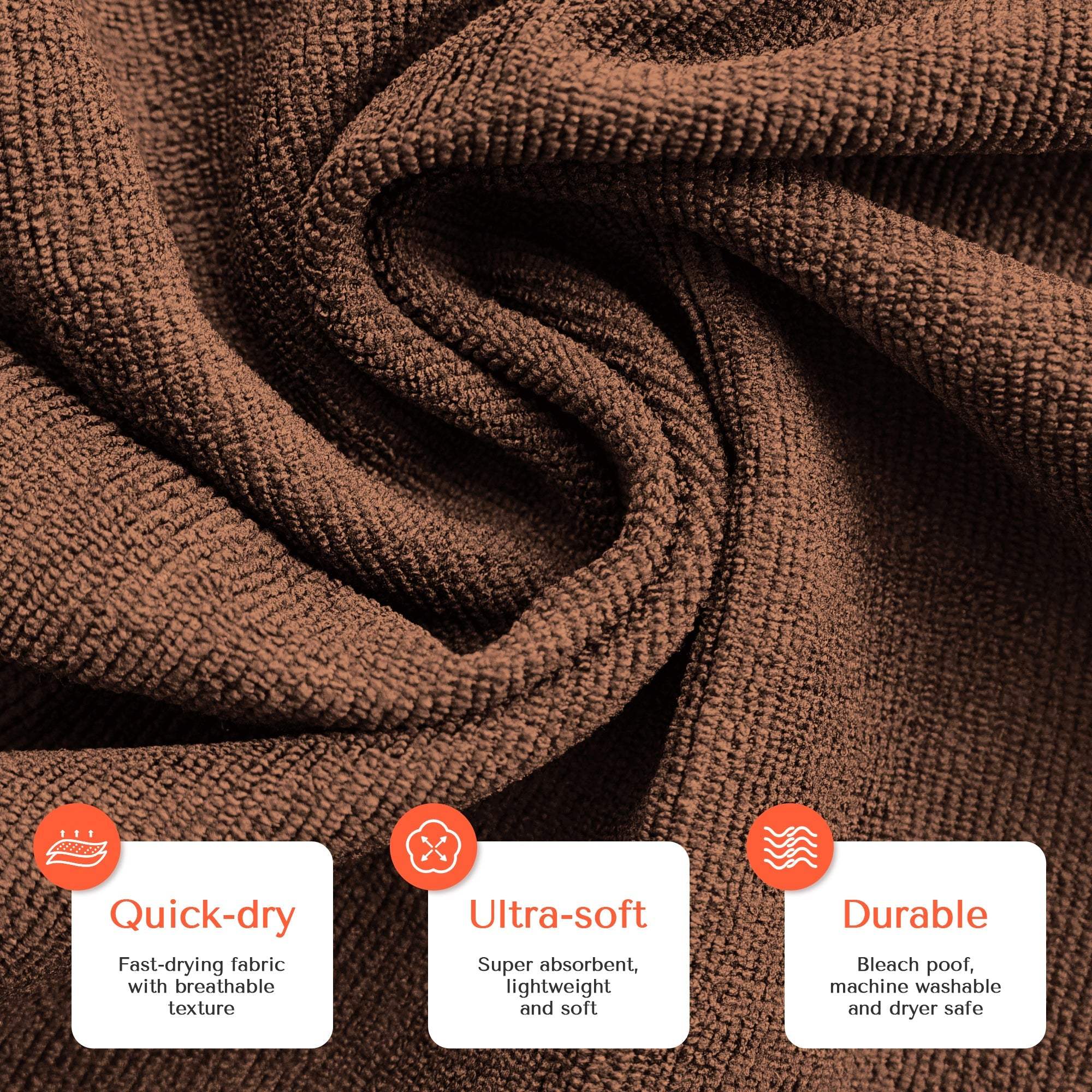 TASALON Microfiber Hair Towel – 10 Pack