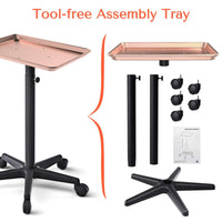 TASALON Adjustable Salon Tray on Wheels