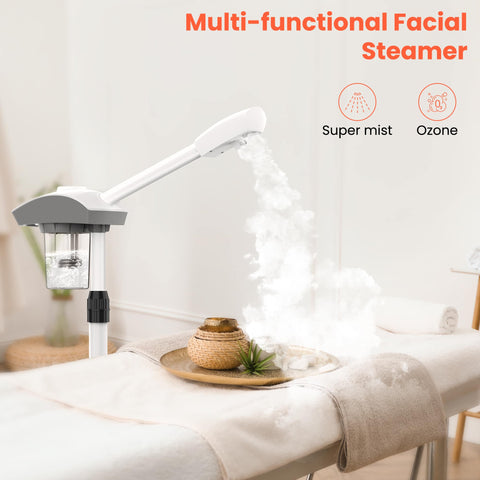 TASALON Professional Facial Steamer with Ozone Mist-White