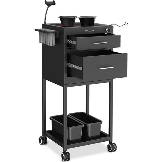 TASALON New Upgrade Salon Metal Trolley Cart