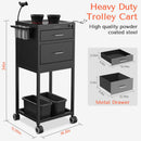 TASALON New Upgrade Salon Metal Trolley Cart