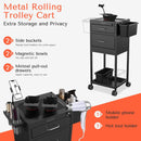 TASALON New Upgrade Salon Metal Trolley Cart
