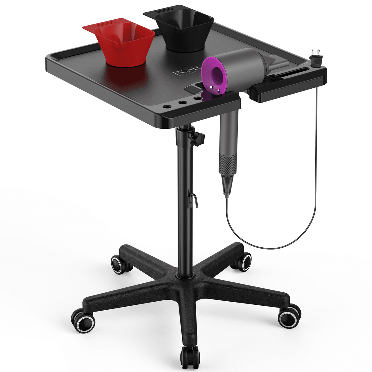 TASALON Professional Salon Tray Adjustable Height
