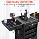 TASALON Lockable Salon Cart - Beauty Salon Trolley Rolling Cart