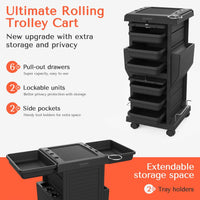 TASALON Salon Trolley Rolling Storage Cart
